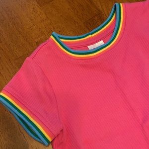 Hanna Andersson rainbow shirt 90/3T